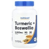 Nutricost, куркума + босвеллия, 90 капсул