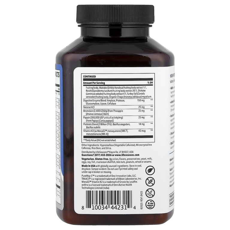 LifeSeasons, Therapeutics, мультивитамины для мужчин, высокая эффективность, 120 растительных капсул