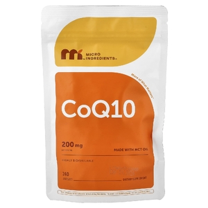Micro Ingredients, коэнзим Q10, 240 мягких таблеток (100 мг в 1 капсуле)