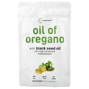 Micro Ingredients, масло орегано, 150 капсул