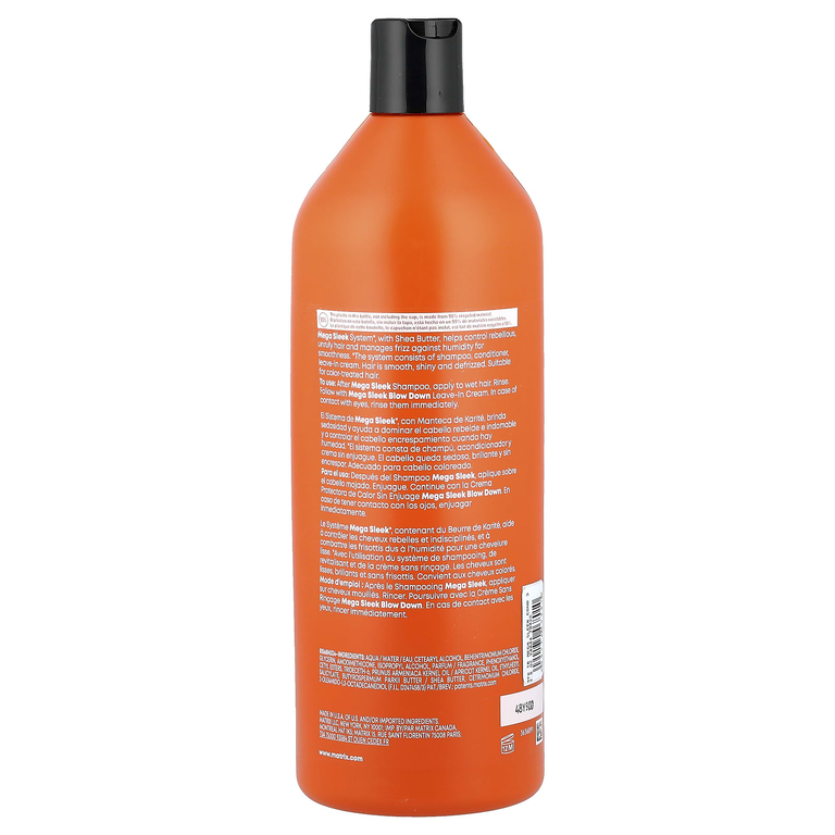 Matrix, Mega Sleek Conditioner, масло ши, 1 л (33,8 жидк. унции) (Товар снят с продажи) 