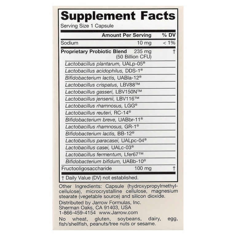 Jarrow Formulas, Fem-Dophilus® Ultra, 30 растительных капсул