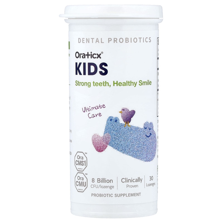 Oraticx, Kids, детские пробиотики для зубов, со вкусом йогурта, 30 пастилок