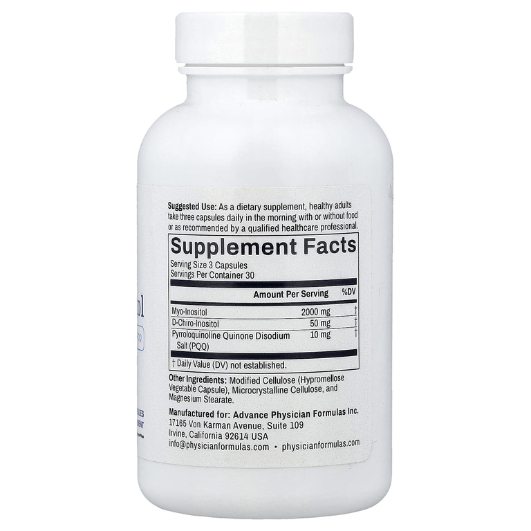 Advance Physician Formulas, мио-инозитол, 90 растительных капсул