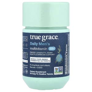 True Grace, мультивитамины для мужчин старше 50 лет, 60 таблеток, которые легко глотать (Товар снят с продажи) 