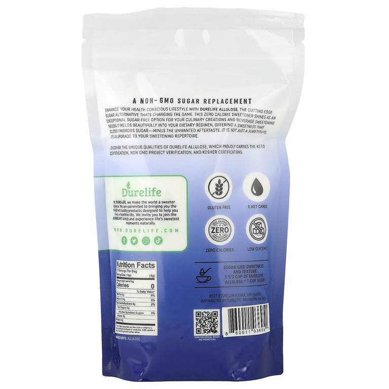 DURELIFE NUTRITION LLC, чистая аллюлоза, порошок, 453 г (1 фунт)