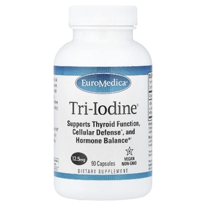 EuroMedica, Tri-Iodine®, 12,5 мг, 90 капсул