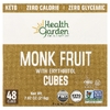 Health Garden, архат с кубиками эритритола, 48 кубиков, 216 г (7,62 унции)