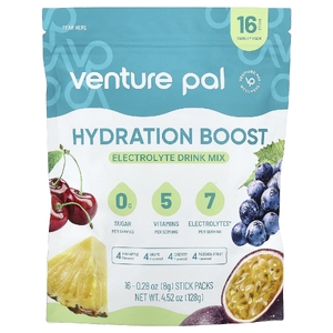 Venture Pal, Hydration Boost, смесь для приготовления напитка с электролитами, разнообразный набор пакетов, 16 палочек, 8 г (0,28 унции)