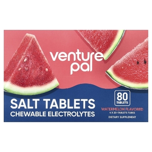 Venture Pal, соли в таблетках, жевательные электролиты, со вкусом арбуза, 80 таблеток