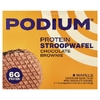 Podium Nutrition, протеиновая вафля, шоколадный брауни, 8 вафель по 33 г (1,16 унции)