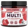 Llama Naturals, мультивитамины для взрослых, натуральные фруктовые жевательные таблетки, клубничный джем, 120 жевательных таблеток