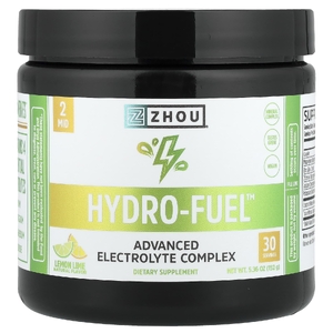 Zhou Nutrition, Hydro-Fuel™, улучшенный комплекс электролитов, лимон и лайм, 152 г (5,36 унции)