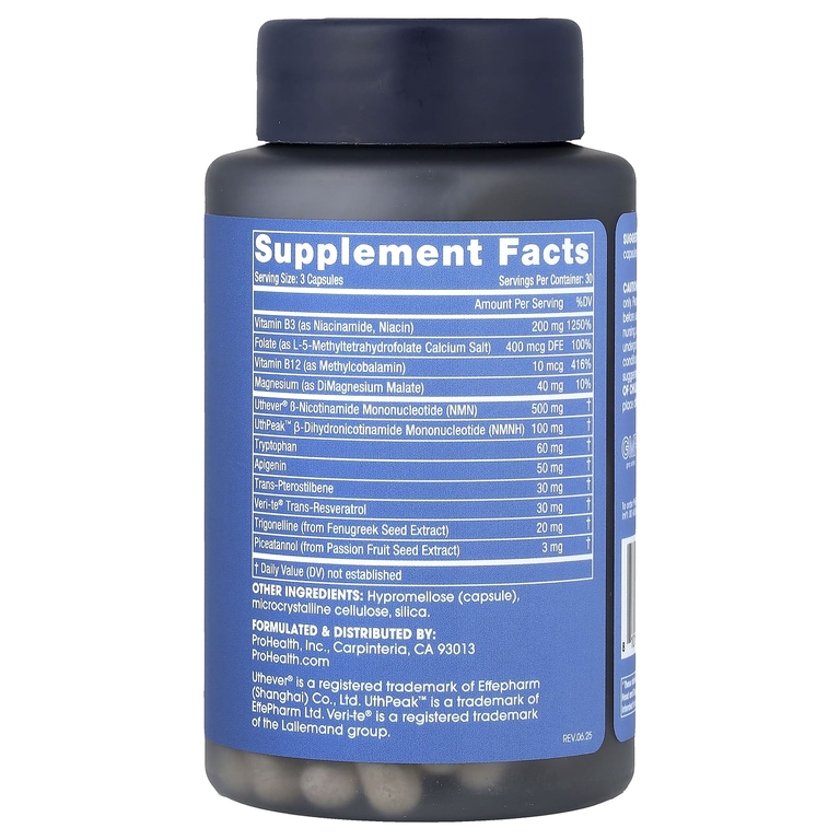 ProHealth Longevity, NAD Triple Boost™ с NMN, 90 капсул