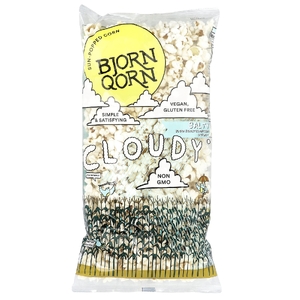 BjornQorn, жареная кукуруза, соленая, мутная, 85 г (3 унции)