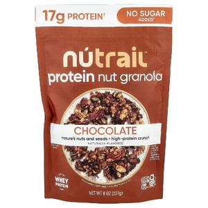 NuTrail, протеиновая гранола с орехами, шоколад, 227 г (8 унций)