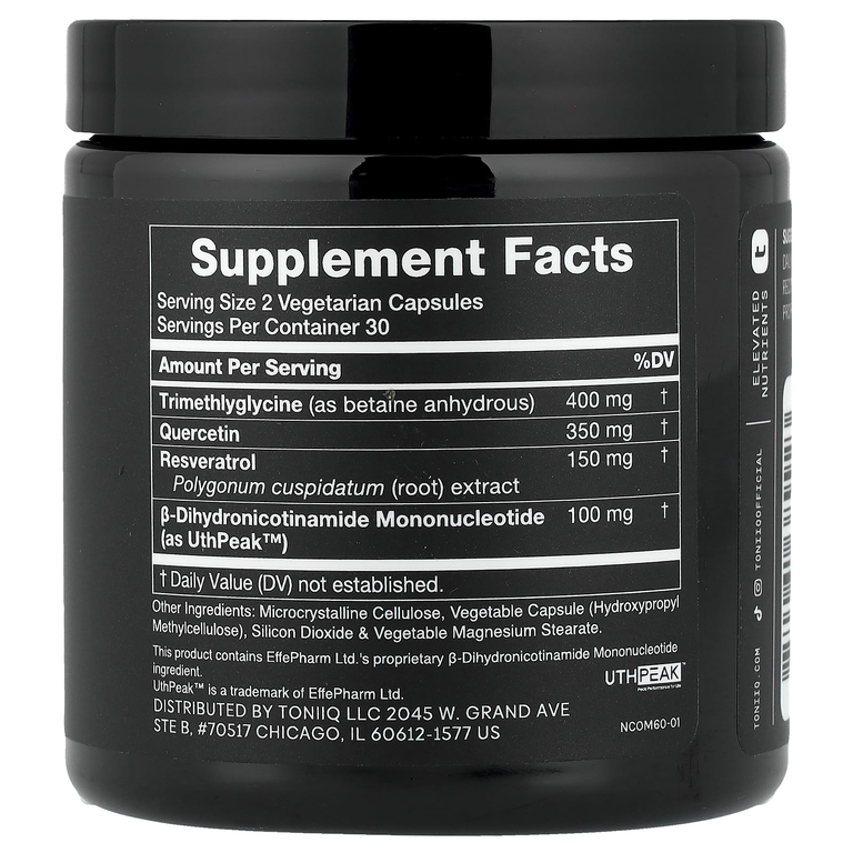 Toniiq, NMNH Complex 1000, 60 капсул
