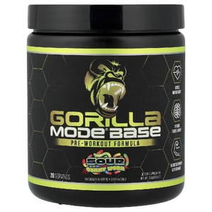 Gorilla Mind, Mode® Base, предтренировочная добавка, кислая жевательная мармеладка, 250 г (0,55 фунта)