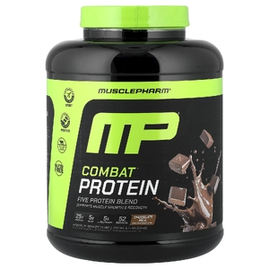 MusclePharm, Combat®, протеиновый порошок, со вкусом шоколадного молока, 1,9 кг (4,2 фунта)