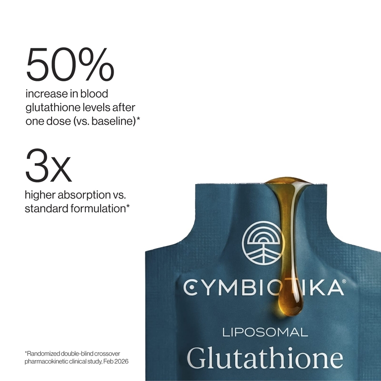 Cymbiotika, липосомальный глутатион, цитрус и ваниль, 26 пакетиков с жидкостью, 5 мл (0,17 жидк. унции) каждый