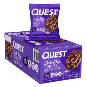 Quest Nutrition, Bake Shop Donuts, пончики для выпечки, в шоколадной глазури, 9 пончиков по 67 г (2,36 унции) (Товар снят с продажи) 