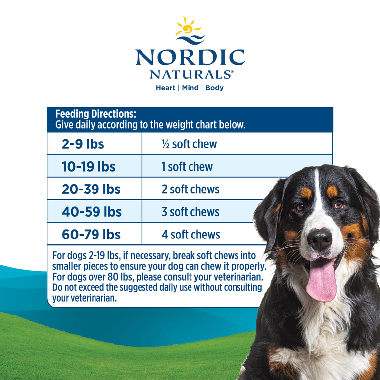 Nordic Naturals, добавка для поддержки суставов с омега-3, для собак, костный бульон, 30 жевательных таблеток, 150 г (5,29 унции)