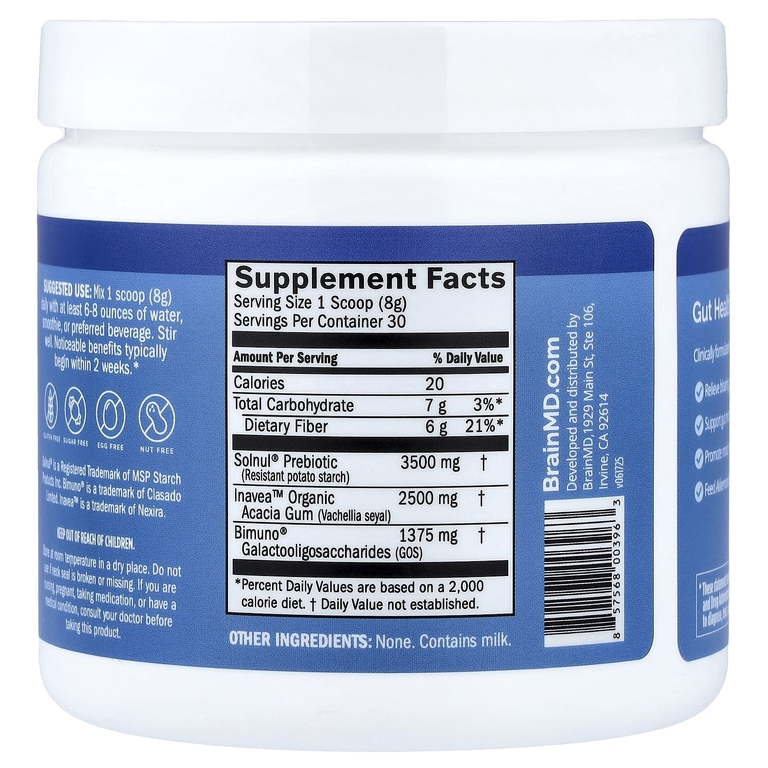 BrainMD, PreBrainBiotics, 241,3 г (8,47 унции)