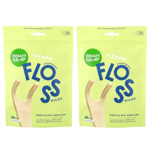 SmartLifeCo, Flexpik™, зубные нити, мятный вкус, 100 шт.