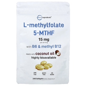Micro Ingredients, L-метилфолат, 240 капсул