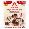 Atkins, высокопротеиновый батончик, брауни, 4 батончика по 60 г (2,12 унции)