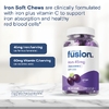 Bariatric Fusion, жевательная добавка с железом и витамином C, со вкусом винограда, 60 жевательных таблеток