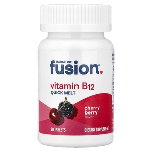 Bariatric Fusion, витамин B12 Quick Melt, вишня, 90 таблеток