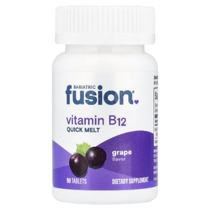 Bariatric Fusion, витамин B12, Quick Melt, со вкусом винограда, 90 таблеток