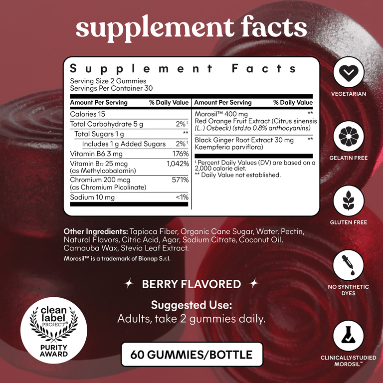 Lemme, Burn Gummies, с ягодным вкусом, 60 жевательных таблеток