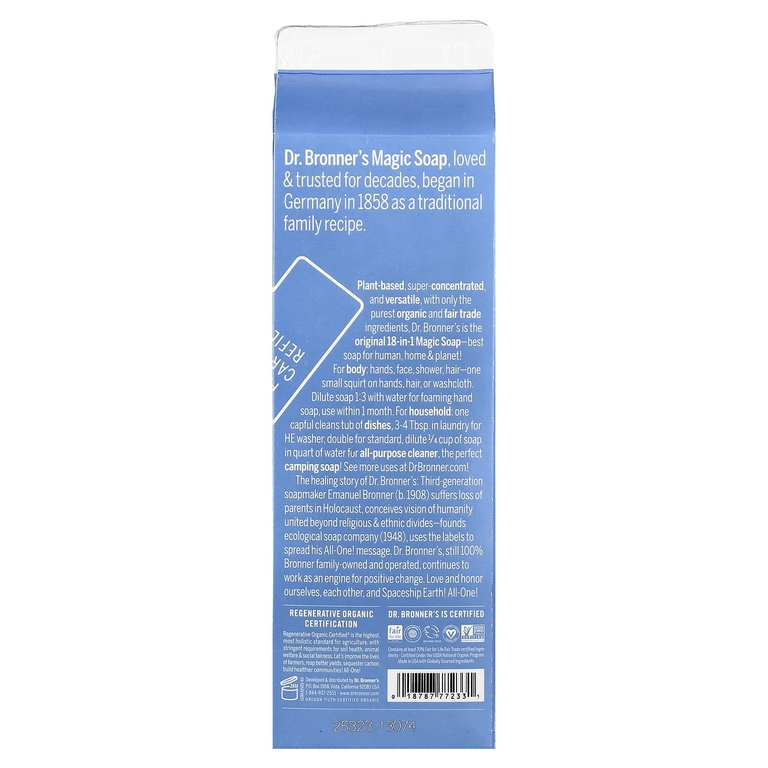 Dr. Bronner's, Pure-Castile Magic Мыло, для детей, 18 в 1, без запаха, 946 мл (32 жидк. унции)
