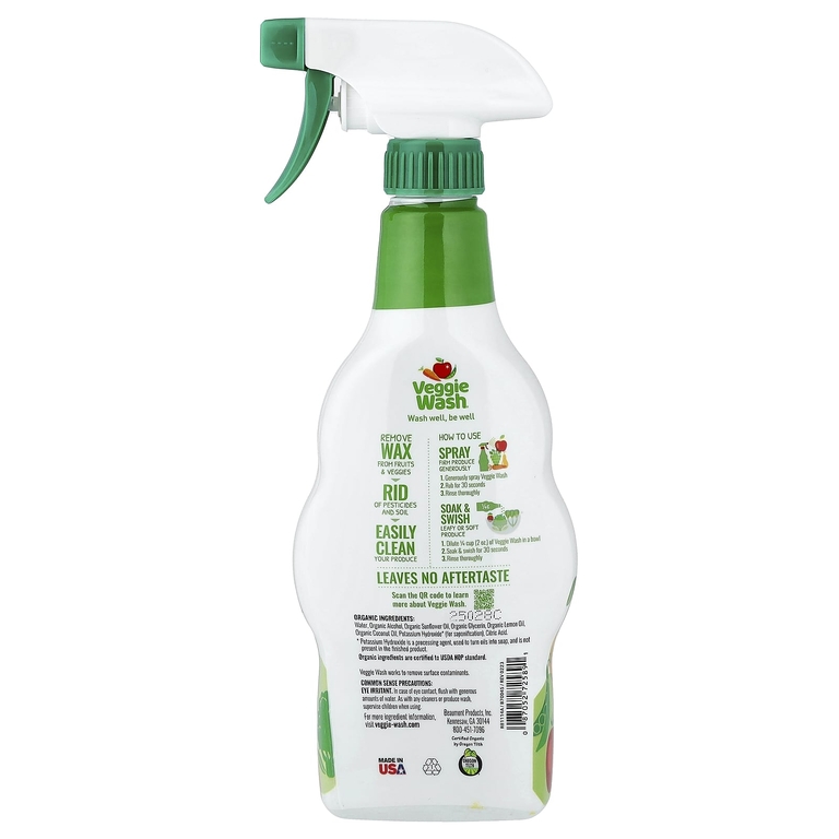 Citrus Magic, Veggie Wash®, органическое средство для мытья фруктов и овощей, 473 мл (16 жидк. унций)