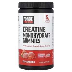 Force Factor, жевательный моногидрат креатина, со вкусом арбуза, 150 жевательных таблеток