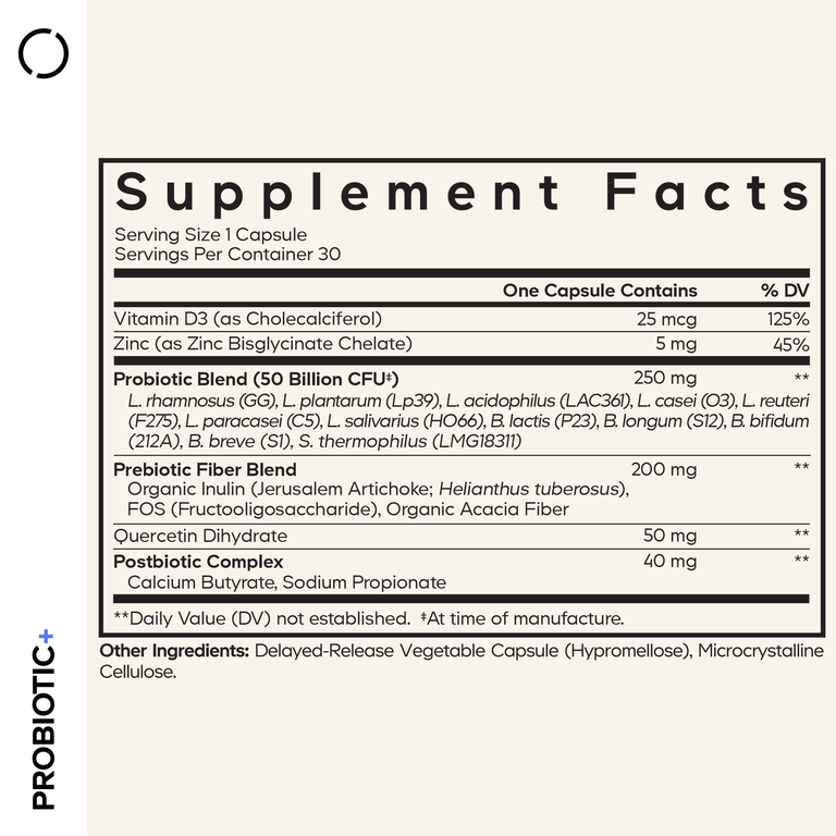 Codeage, Probiotic+, 30 растительных капсул