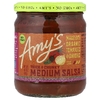 Amy's, средняя сальса, густая и кусочки, 417 г (14,7 унции)