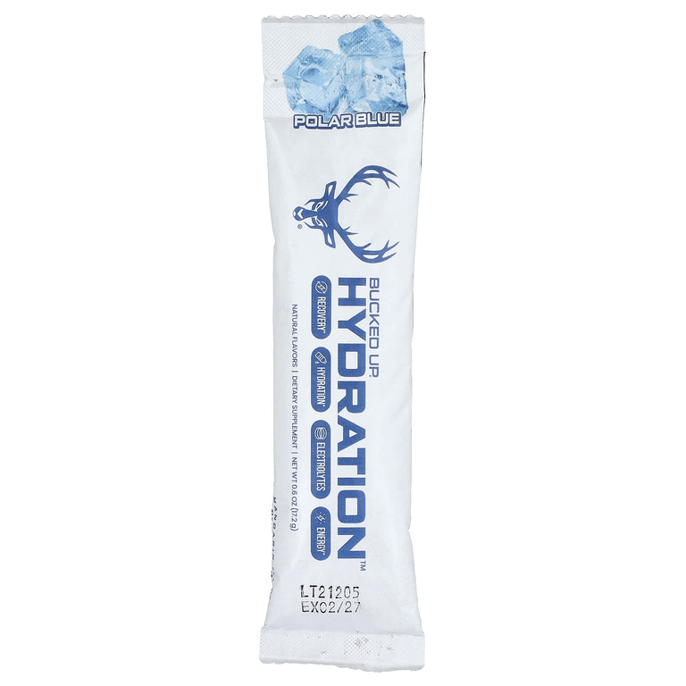 Bucked Up, Hydration™, Polar Blue, 18 пакетиков, 16,2 г (57 унций) каждый