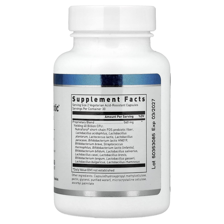 Douglas Laboratories, Multi-Probiotic®, 40 млрд КОЕ, 60 вегетарианских кислотостойких капсул