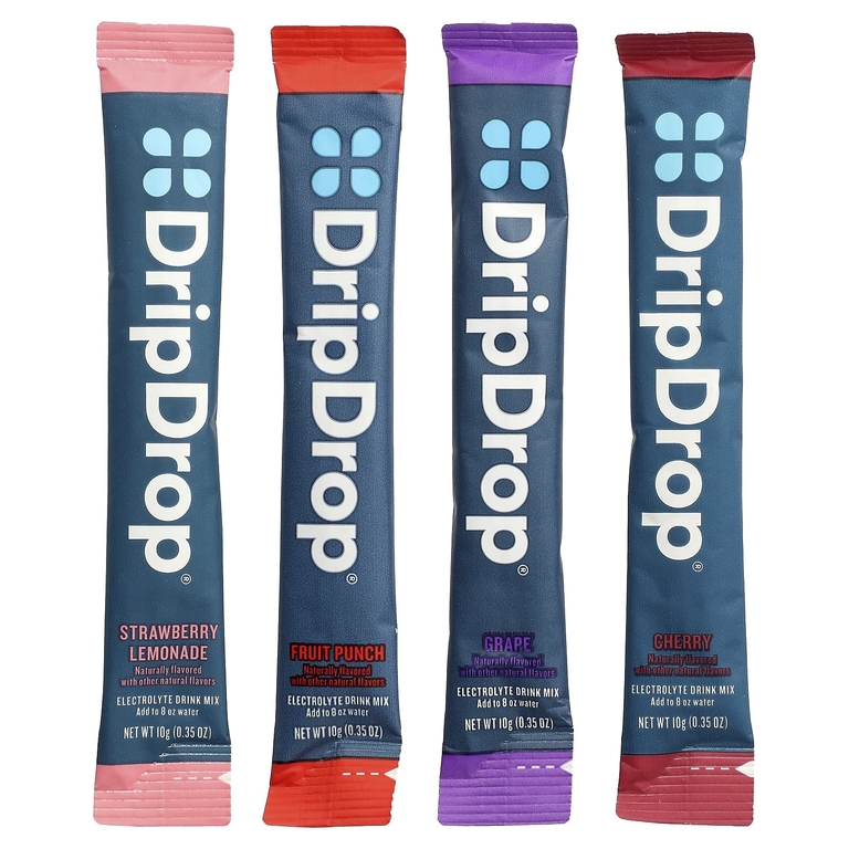 DripDrop, смесь для приготовления электролитического напитка, сочный вкус, 8 стиков по 10 г (0,35 унции) (Товар снят с продажи) 
