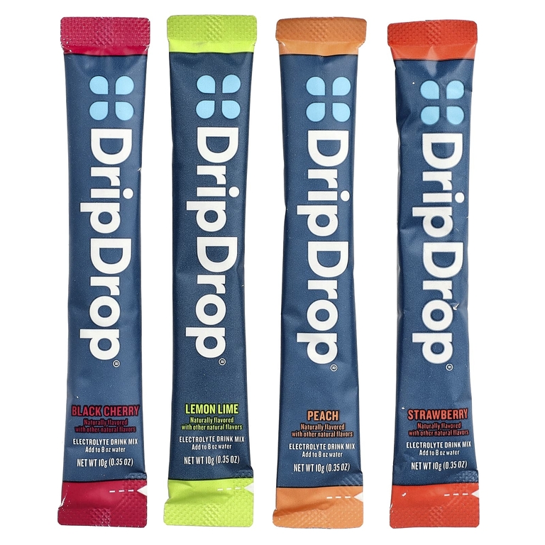 DripDrop, смесь для приготовления электролитов, Sunburst Variety, 8 стиков, 10 г (0,35 унции) каждая (Товар снят с продажи) 