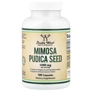 Double Wood Supplements, семена Mimosa pudica, 180 капсул (500 мг в 1 капсуле)