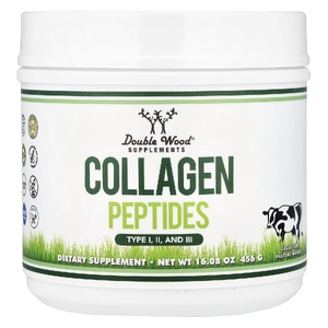 Double Wood Supplements, пептиды коллагена, тип I, II и III, 456 г (16,08 унции)