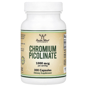 Double Wood Supplements, пиколинат хрома, 300 капсул (500 мкг в 1 капсуле)