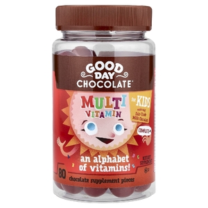 Good Day Chocolate, Multivitamin for Kids, Chocolate, 80 Pieces