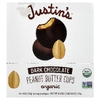 Justin's Nut Butter, Organic Peanut Butter Cups, Dark Chocolate, 12 Two-Cup Packages, 16.8 oz (476 g)