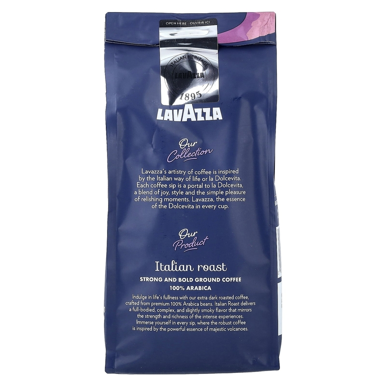 LavAzza Premium Coffees, Итальянская обжарка, молотая, экстратемная обжарка, 340 г (12 унций)