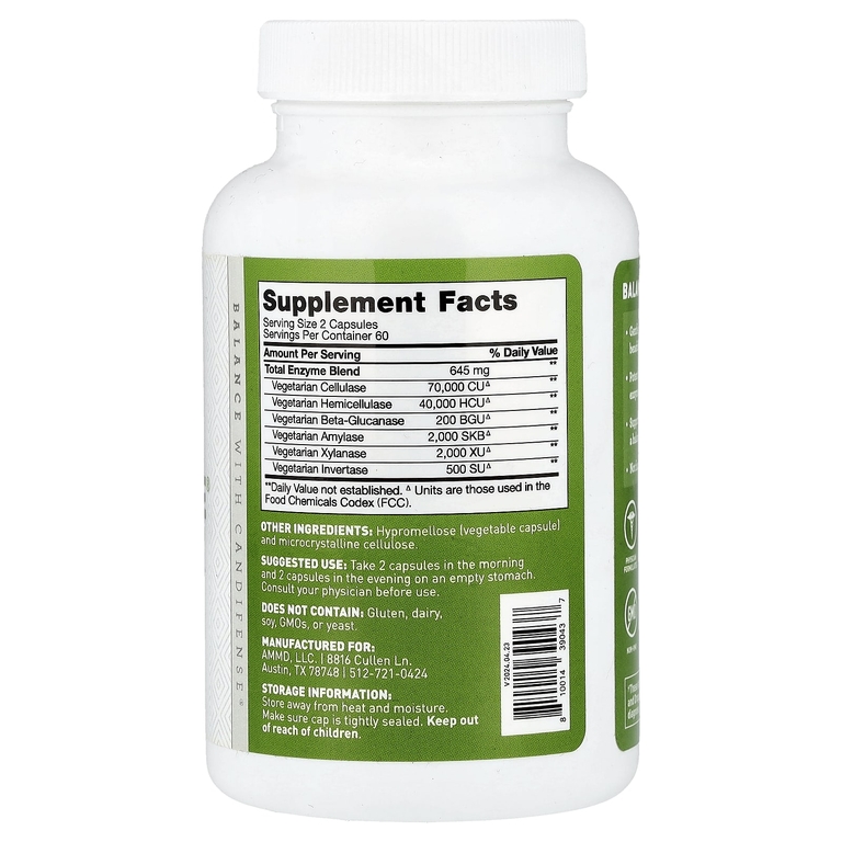 Amy Myers MD, Candifense®, 120 капсул